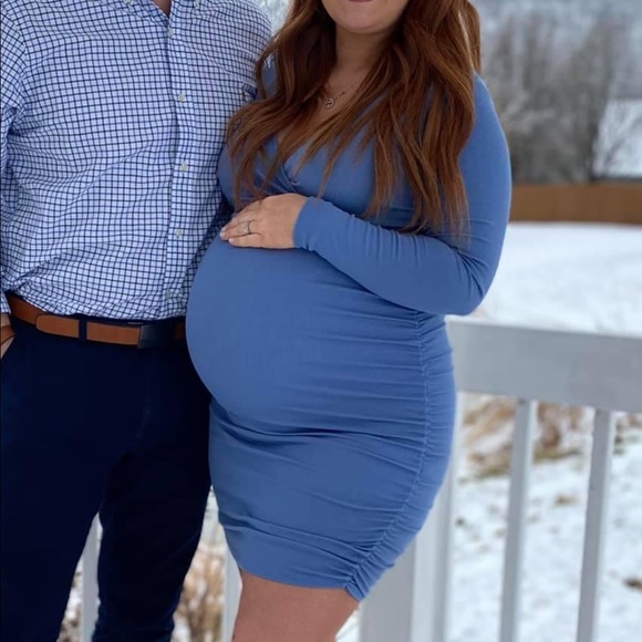 Pink Blush Maternity Dress - Picture 2 of 2